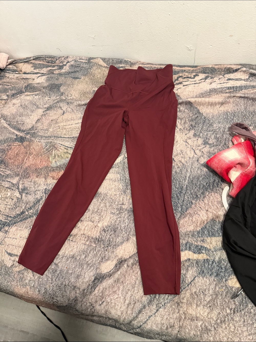Lululemon High-Waist Burgundy Women's Active Leggings